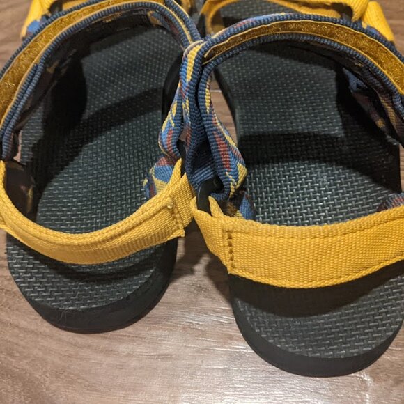 Teva - Universal Sandals Strappy 1003987 | Size 7 | Chestnut Multi Yellow & Blue - Picture 3 of 12
